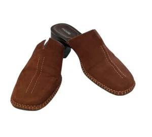 Nicole Adobe Wildleder Leder Pantoletten Slipper Damenschuhe Größe 8,5 M - Bild 1 von 7