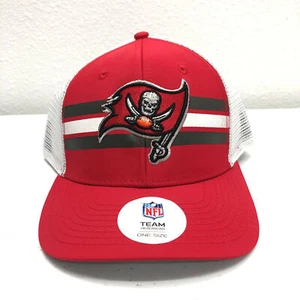 Gorra Tampa Bay Buccaneers Snap Back Para Hombre Ajustable Rojo Camionero Malla Fútbol - Imagen 1 de 8