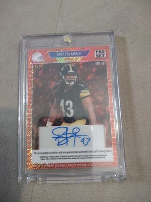 2024 STEELERS 2020 HALL OF FAME CLASS DUAL 1/1 AUTO TROY POLAMALU DONNIE SHELL ⭐ - Image 1 of 4