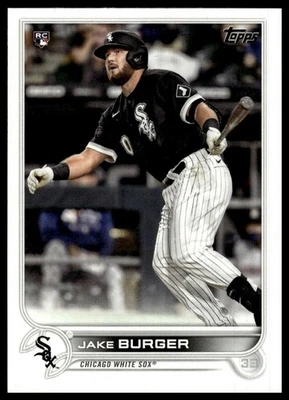2022 Topps #186 Jake Burger RC - Image 1 of 2