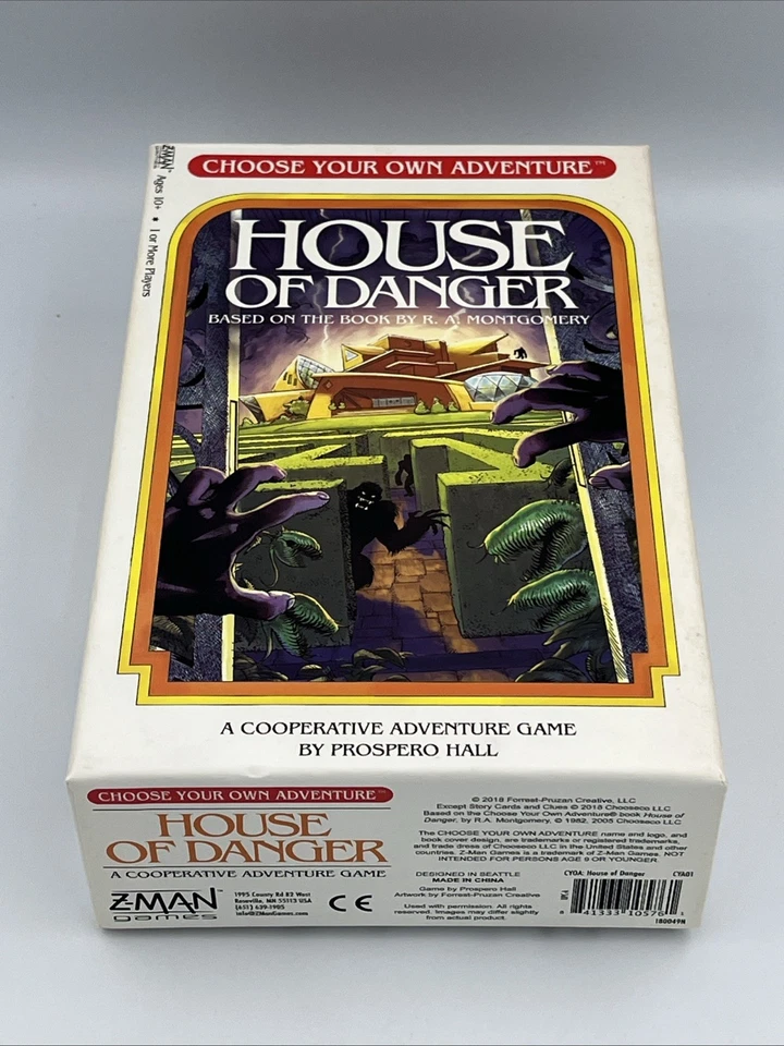 House of Danger - A Choose Your Own Adventure Strategy Board Game Z-Man Games - Image 1 of 4