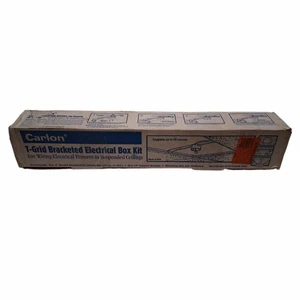 Caja de techo redonda Carlon B620DC con suspensión de barra de rejilla en T de 24", 20 pulgadas cúbicas, azul - Imagen 1 de 2