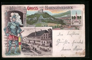 Lithographie Hohengeroldseck, Gasthaus zum Löwen, Ludwigstein 1903 - Picture 1 of 2