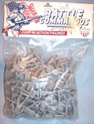 MPC MÚLTIPLES PRODUCTOS FABRICANTES DE JUGUETES Juguete Soldados COMANDOS DE BATALLA SEGUNDA GUERRA MUNDIAL Conjunto Militar Foto 1 de 4