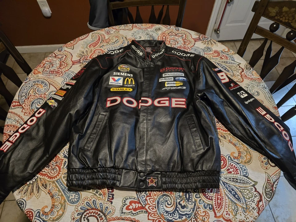 Chaqueta de cuero auténtica Kasey Kahn’s Chase 2006 de Evernham Motorsport, LLC, 2XL Foto 1 de 4