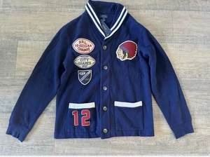 Polo Ralph Lauren Varsity Patches Patch jacket Youth Boy XL rugby letterman rrl - Picture 1 of 4