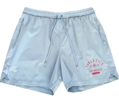 "Bolsillos cortos para mujer Fabletics The One grandes entrepierna azul bali 5""" Foto 1 de 4