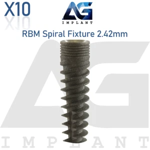 Sistema de accesorios en espiral de titanio 10 RBM prótesis Int hexágono 2,42 mm - Imagen 1 de 6