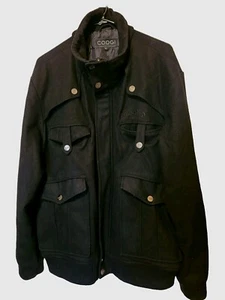 Coogi Wool Blend Jacket Coat Size XL Full Zip & Button *CLEAN* - Picture 1 of 12