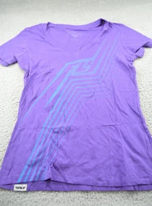 Camisa de carreras Fly para mujer cuello redondo manga corta púrpura 2XL NUEVA - Imagen 1 de 3