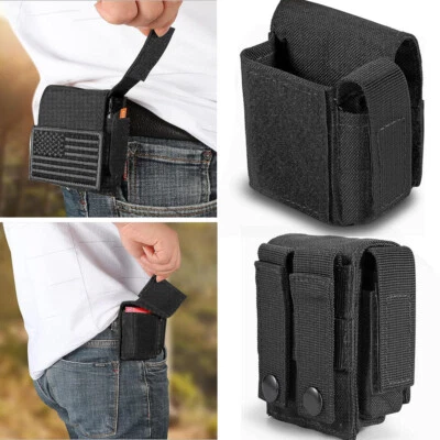 战术香烟袋 Molle 实用电池打火机存储袋腰包 — 第 1/4 张图片