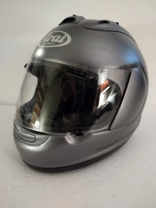 Arai Corsair V Motorcycle Racing Helmet Dark Silver Size Medium Has Scratches - Picture 1 of 19