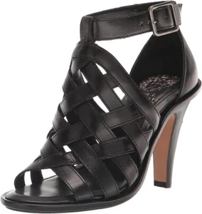 Vince Camuto Women's Frelly Cone Heel City Sandals, Black Size 9.5M - Picture 1 of 6