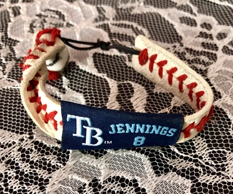 MLBaseball.Tampa Bay Rays Stretchy Bracelet! Desmond Jennings #8! Gently Used!! Cover