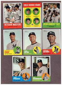 2012 Topps Heritage New York Yankees Low # (23) Card Team Set!