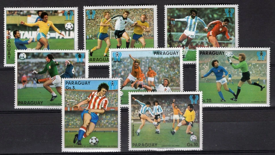 FÚTBOL CON COPA '78 - PARAGUAY, YV # 4082/8 + A 813/4, MNH Foto 1 de 1