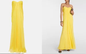 Alexander McQueen Yellow Bustier Evening Dress - BNWT - Picture 1 of 10