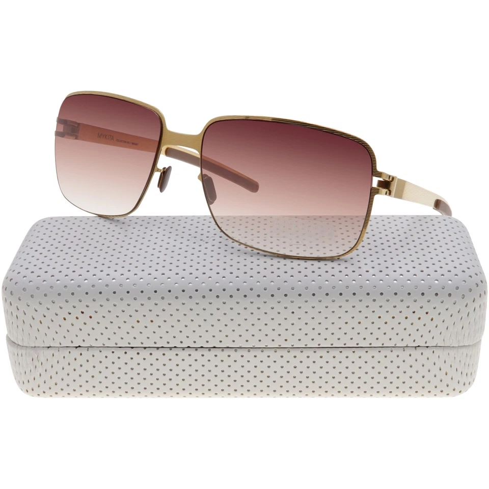 MYKITA NO1-SUN-MAJA-GOLD-LINE Sunglasses Sun Glasses 006 GOLD Authentic 59mm