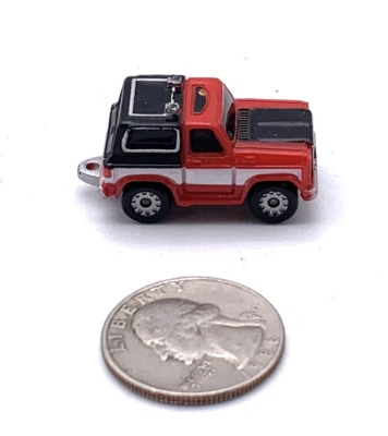 Vintage Micro Machines Chevy Blazer SUV Truck Bronco Red Black Galoob 1986 80s - Image 1 of 4