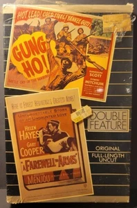 Gung Ho! & A Farewell To Arms -Super Rare Double Feature VHS Original Un-Cut - Picture 1 of 6