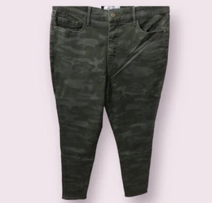 Nuevo Jean ajustado camuflaje tiro alto algodón talla 10 Social Standard by Sanctuary para mujer - Imagen 1 de 13