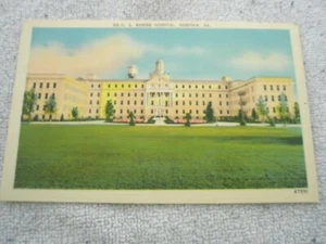 Norfolk Virginia US MARINE HOSPITAL Linen Postcard 1940's Un-posted - Picture 1 of 7