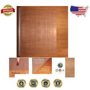 Customizable Clear Vinyl Floor Runner - 27" x 6' for Easy Floor Protection - Picture 1 of 11