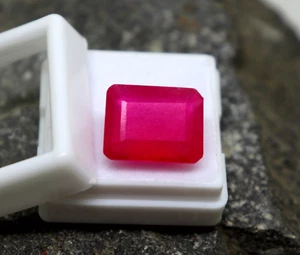 Unheated Untreated Beryl Red Bixbite Stone Emerald Cut Beryl Natural Bixbite - Imagen 1 de 9
