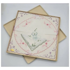 Vintage Deadstock Handkerchief Set of Three - Picture 1 of 4