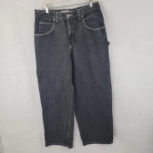 Pantalones de mezclilla para hombre ANCHOR BLUE talla 36x32 pierna ancha GRIS desteñido patinador grunge de colección Y2K leer - Imagen 1 de 14
