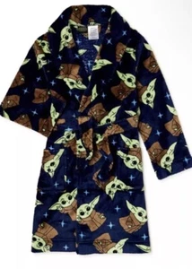 Boys Baby Yoda Plush Robe Size 8 - Picture 1 of 3