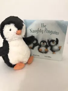 Jellycat I am Bashful Penguin Peluche Mediano & The Naughty Penguin's Por Lizzie Wal - Imagen 1 de 12