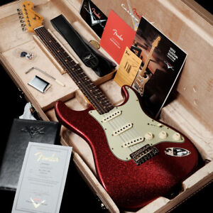 Fender Custom CB 1962 Stratocaster Journeyman Relic Aged Red Sparkle SN CZ547721