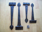 2 sizes Black Antique Wrought iron Heavy Duty Door Gate t-hinge Tee Hinges