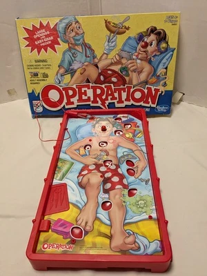 Hasbro OPERATION 2012, Nose Lights Working, Large Openings Easy Grab Incomplete  - Image 1 of 4