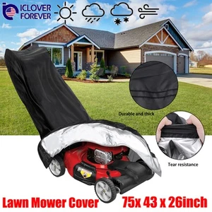 Lawn Mower Cover Waterproof Heavy Duty Lawnmower Garden Outdoor UV Protection - Picture 1 of 16