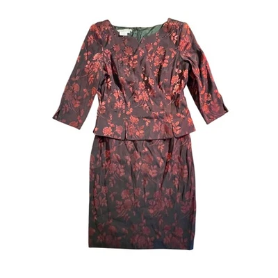 Nuevo con etiquetas Vestido Midi Vintage Maggie London Roses Conservador Vacaciones Evento Formal 10 Foto 1 de 4
