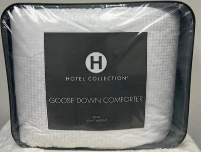 Hotel Collection European White Goose Down King Lightweight Comforter (New) - Image 1 of 4