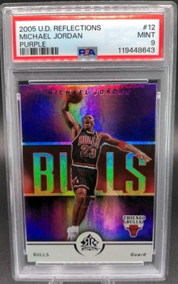 2005-06 Upper Deck NBA Reflections - Michael Jordan #12 Purple PSA 9  - Image 1 of 4