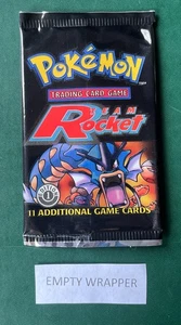 Pokemon TCG 1st Edition Team Rocket Pack EMPTY WRAPPER - Picture 1 of 1
