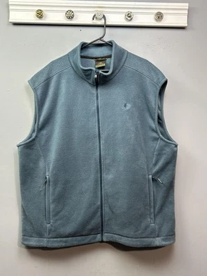 Chaleco Mossy Oak Para Hombres 3XL Azul Vellón Cremallera Completa Exterior Caza Bordado Logo Foto 1 de 4