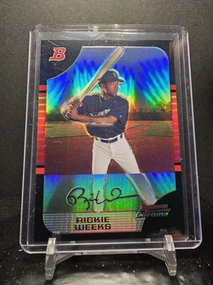 121134 - 2005 Bowman Chrome Draft, refractor #BDP1, Rickie Weeks Foto 1 de 2