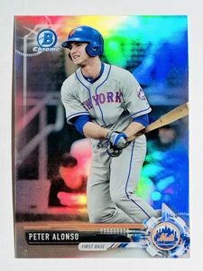 2017 Bowman Chrome Draft Refractors #BDC83 Peter Alonso - Picture 1 of 2