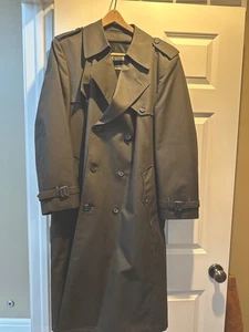 Christian Dior Monsieur trench coat 42R fodera rimovibile grigio scuro - Foto 1 di 11