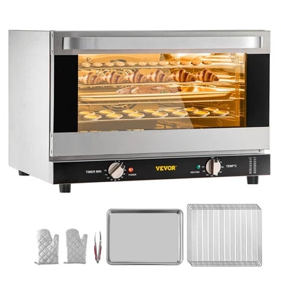Horno de convección de encimera VEVOR tostadora comercial panadero inoxidable 43 cuartos 120 V Foto 1 de 4