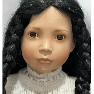 Linda Mason AEL 30,5" bambola porcellana di ispirazione nativi americani da collezione Lei - Foto 1 di 15
