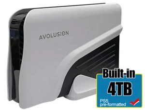 Avolusion PRO-Z Series 4TB External Gaming Hard Drive for PS5 Game Console WHITE - Afbeelding 1 van 7