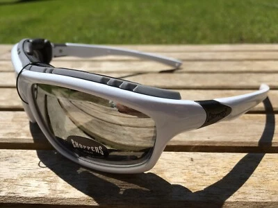 Gafas de sol Choppers CP92805 acolchadas de espuma para motocicletas ATV lentes espejadas blancas Foto 1 de 4