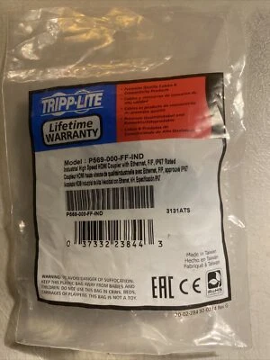 TRIPP-LITE 4K HDMI Coupler(F/Industrial Coupler,Wall Plate Coupler,4K@60 Hz IP67 Foto 1 de 2