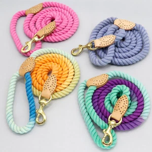 5ft Fashion Soft Cotton Rope Braided Dog Lead Leash for Medium Large Dog Walking - Picture 1 of 24
